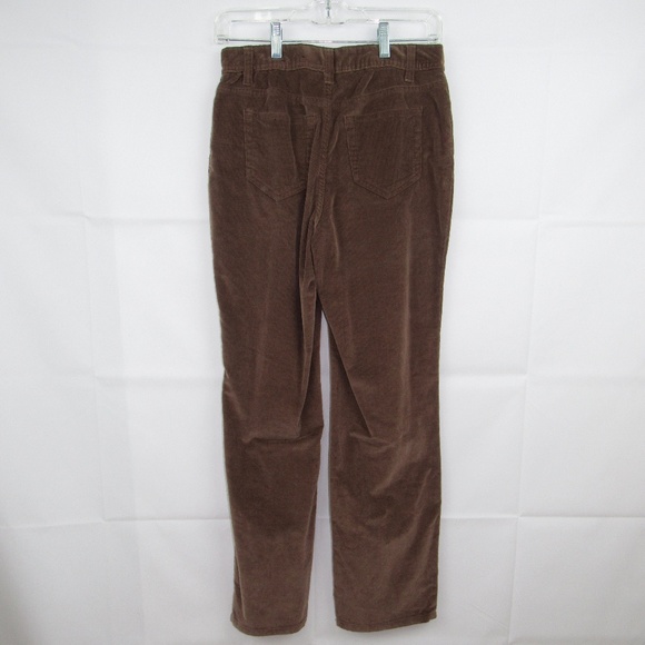 Style & Co Corduroy Pants Size 4 Petite Brown NWT - Picture 2 of 3